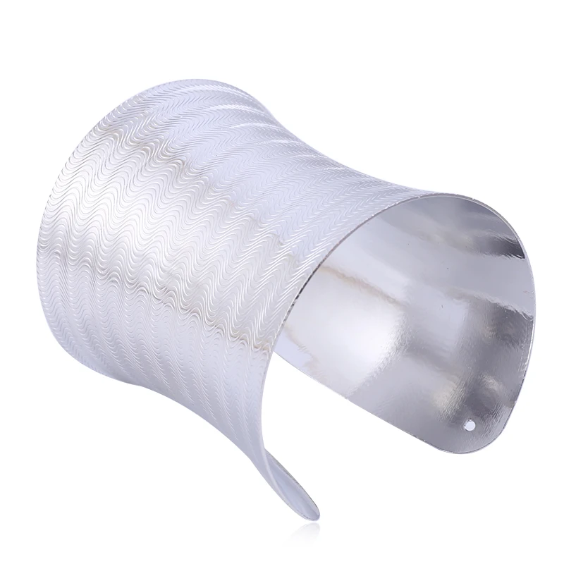 

FLDZ 2019 Open Curve Bangle Bracelet Gold Silver Charm Bracelets For Women Luxury Brand Fashion Jewelry Accessories