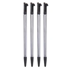 4 шт Серебристый Металлический выдвижной стилус для сенсорного экрана для высококачественных игр Аксессуары Новое поступление