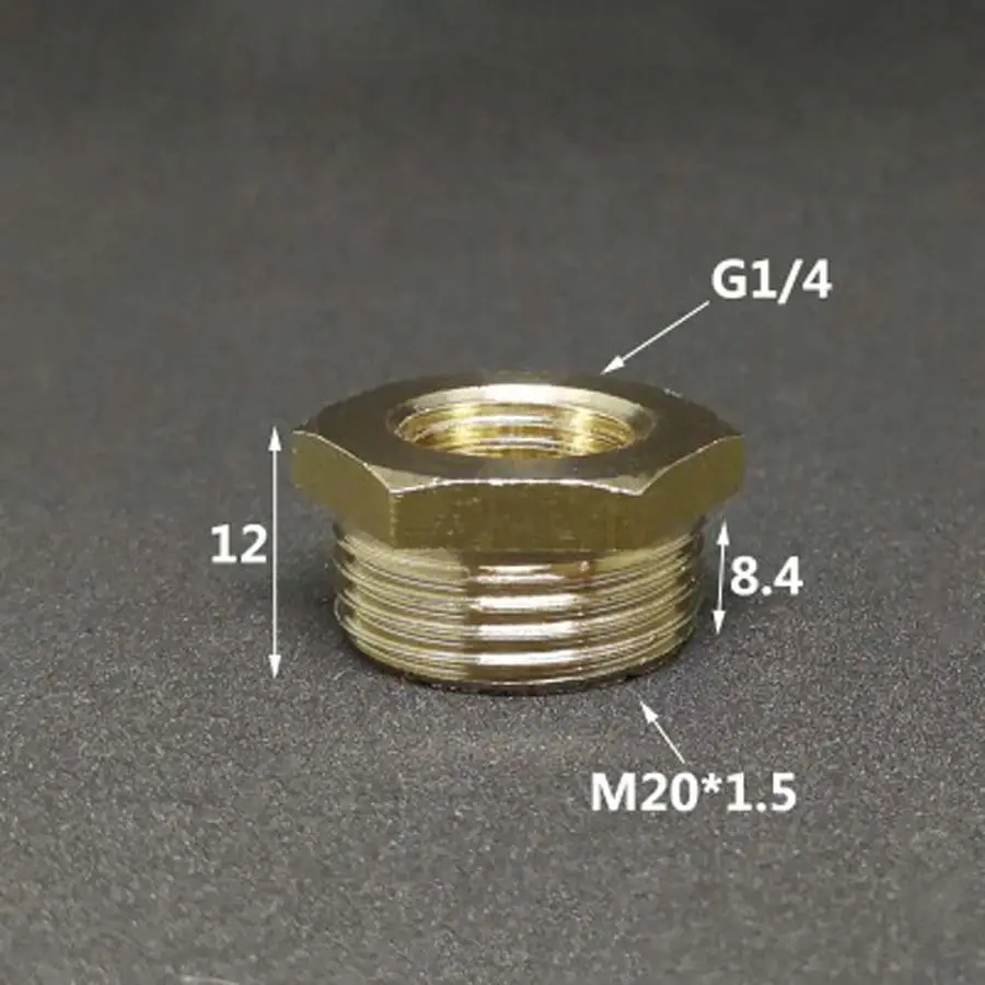 DN8 1/4 &quotBSPP розетка-поворот M20 x мм мужское Латунное соединение редуктор