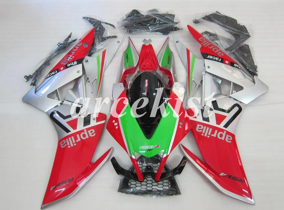 OEM качество литья под давлением ABS обтекатель комплект подходит для Aprilia RSV4 1000 2009- 09 10 11 12 13 14 красный серебристый зеленый