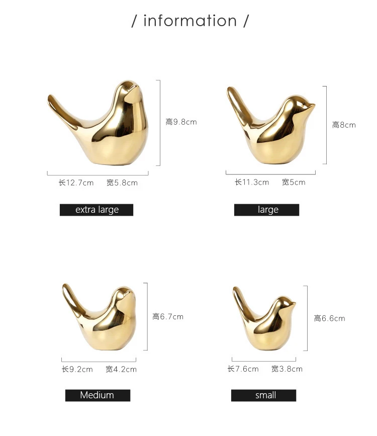 Скандинавские Ins золотые птицы керамические украшения для гостиной винный шкаф окно рабочего стола домашнее украшение Свадебные украшения ремесла