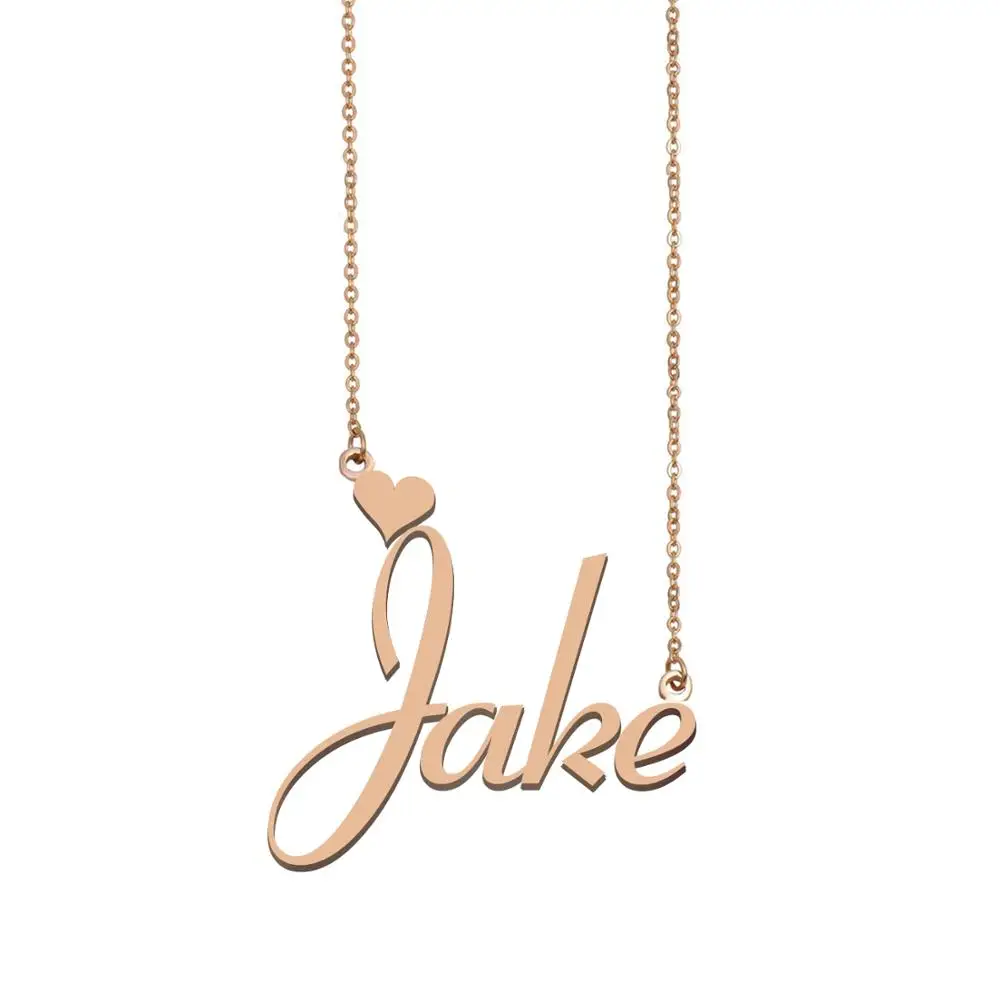 Jake Name Necklace , Custom Name 