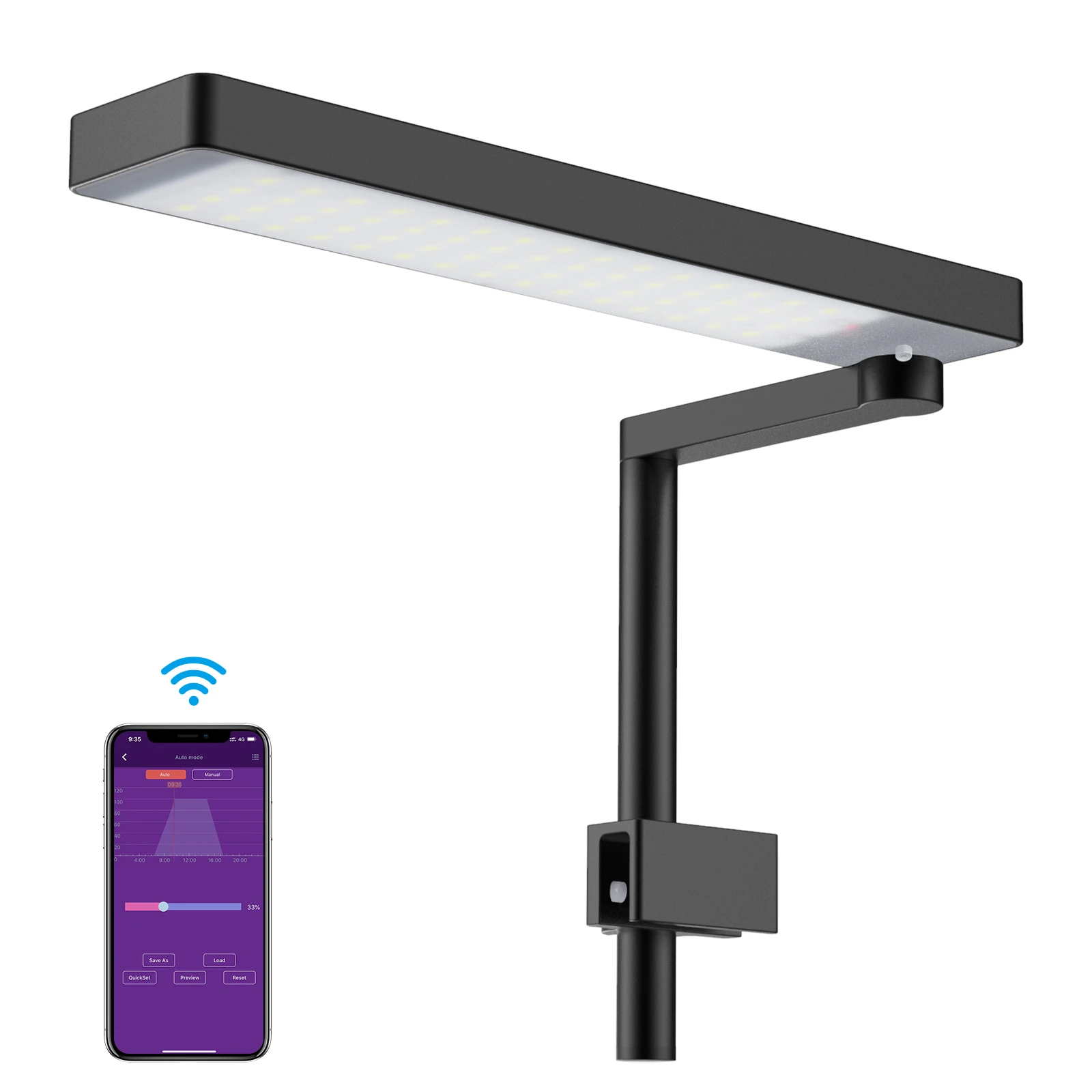 2022 Chihiros C2 Full Spectrum C2 RGB Aquarium LED Light with Bluetooth Controller Built-in Suite for Mini Nano Aquatic Tanks