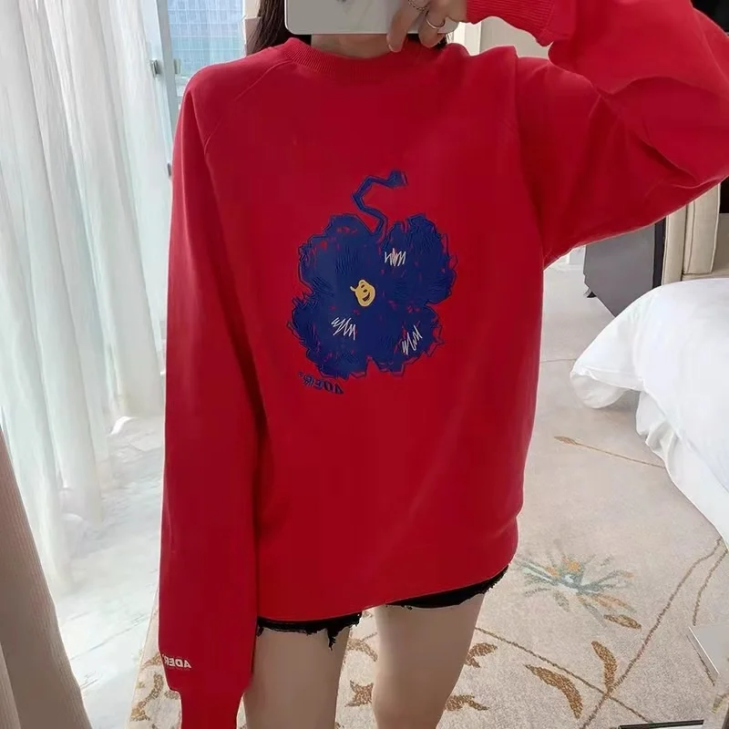 Adererror Oversized Men Pullover Y2K Korean Adered Winter Women Portrait Trophy Sweatshirt Streetwear Errored Embroidery Hoodies sweatshirts for girls