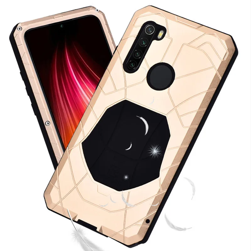 Imatch для Xiaomi Redmi Note 8 Pro Чехол для Телефона Жесткий Алюминиевый металлический протектор Полный Чехол Броня сверхпрочный противоударный