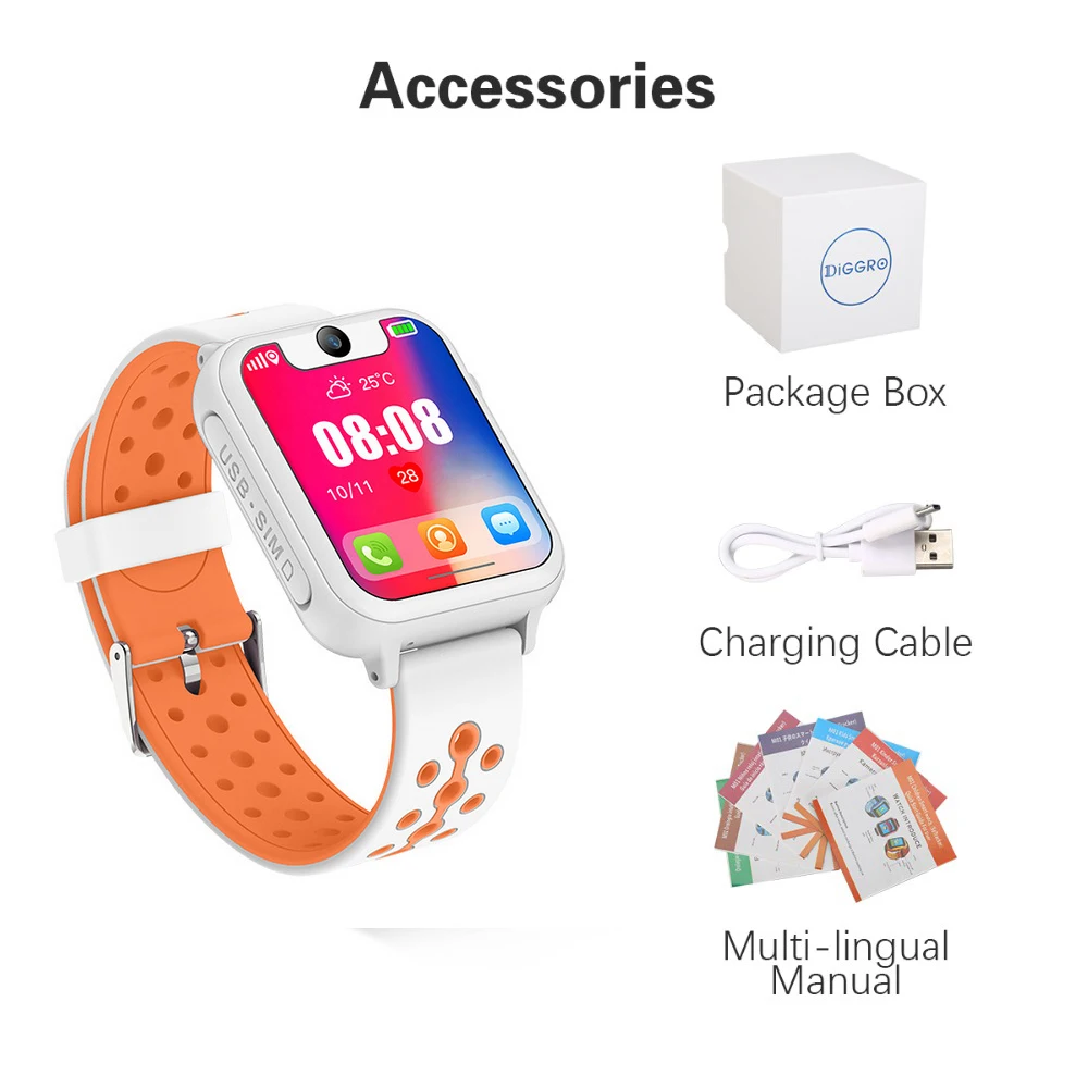 ENOCH S6 1.54 inch Touch Screen SOS GPRS Location Flashlight Camera Kids Game Children Smart Watch