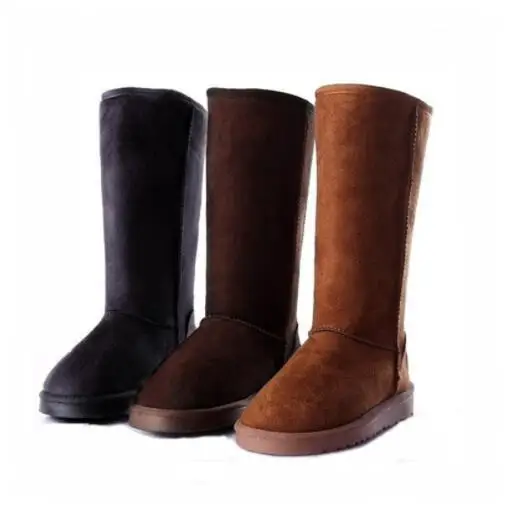 HOT winter new high-tube fashion all-match warm thick snow boots with bow knot snow boots women flat-heel