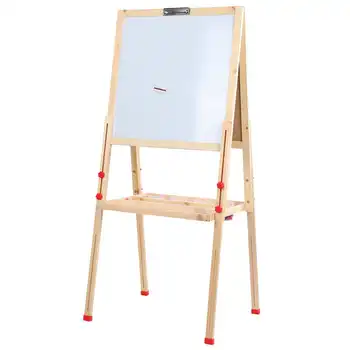 

Wooden Kid Easel Double Side Magnetic Chalkboard Adjustable Stand for Drawing Art Painting Magnetic Blackboard