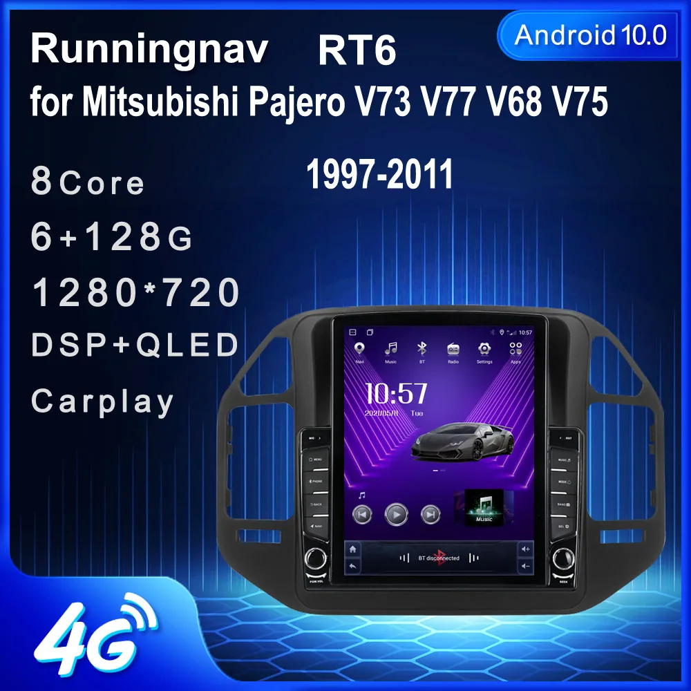 Автомобильная Мультимедийная система Android 9 7 для Mitsubishi Pajero V73 V77 V68 V75 10 1-1997 с радио