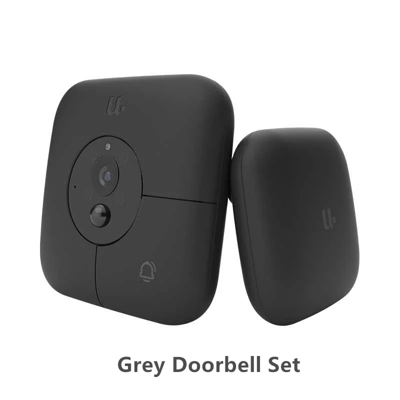 Gray Set Новейший Xiaomi Mijia youdian AI распознавание лица 1080P ИК ночного видения видео дверной звонок набор обнаружения движения SMS Push домофон - Цвет: Gray Set