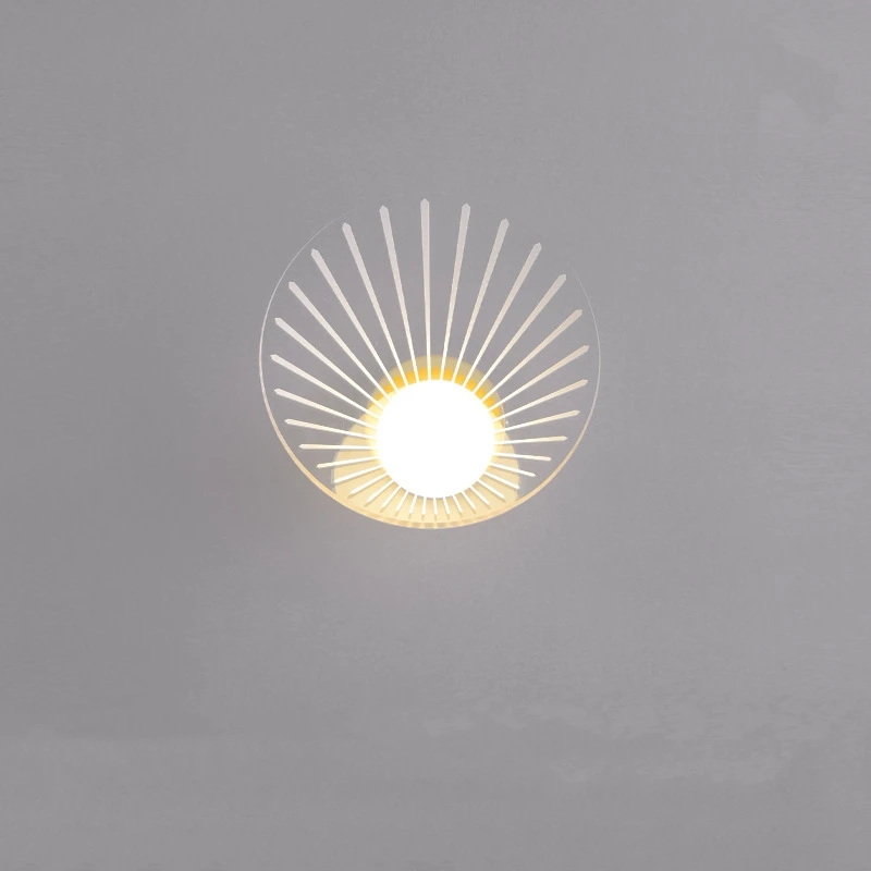 

2021 New LED Acrylic Wall Lamp Bedroom Bedside Lamp Living Room Decoration Home Decor Bathroom Mirror Headlights Ceiling Light