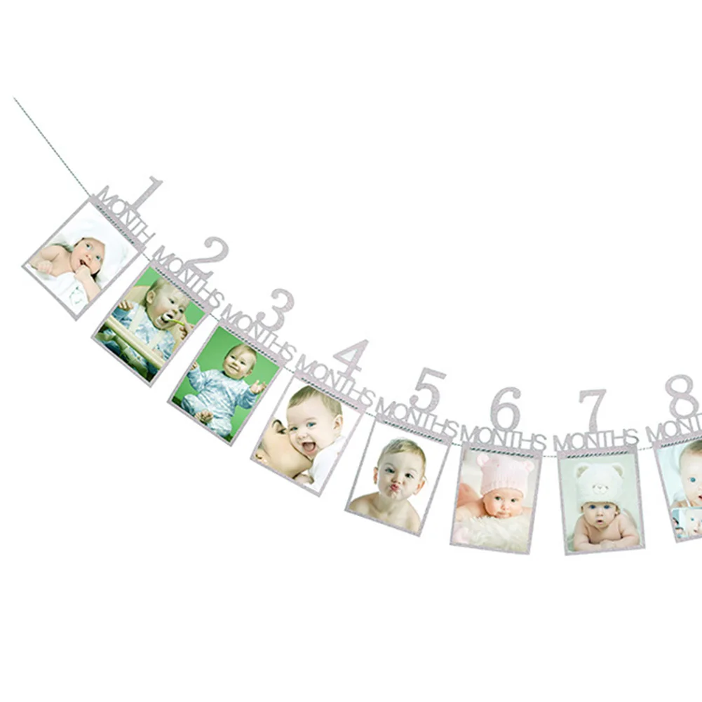 Баннер Exquiste DIY Детский Бантинг рамка Домашний фото держатель вечерние бумажные день рождения Настенная Декорация
