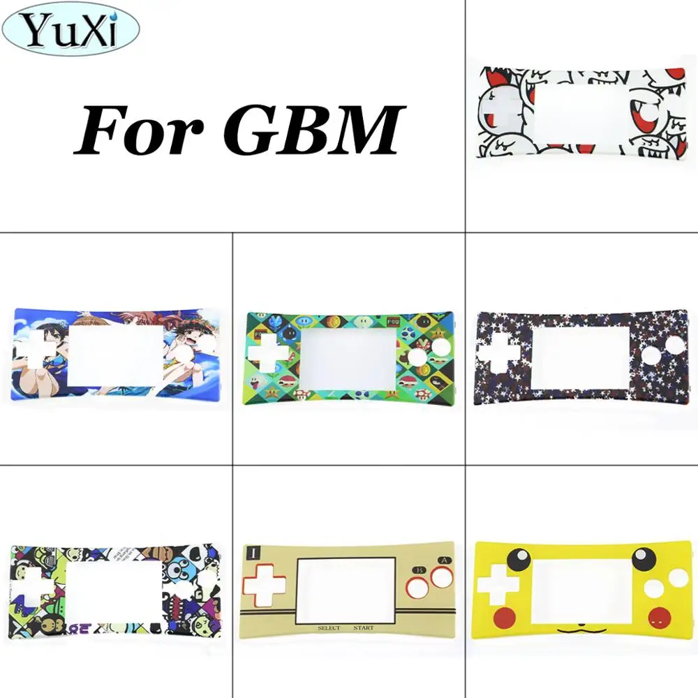 YuXi передняя оболочка Чехол передняя панель для GBM для Gameboy микро система Замена Передняя рамка Крышка