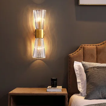 

wall lamp light luxury living room bedroom bedside lamp corridor post modern background wall lamp porch wall lamp