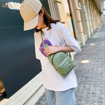 

Vintage Portable PU Fanny Waist Bag Classic Texture Creative Design Chic Women Multifunction Zipper Shoulder Pouch