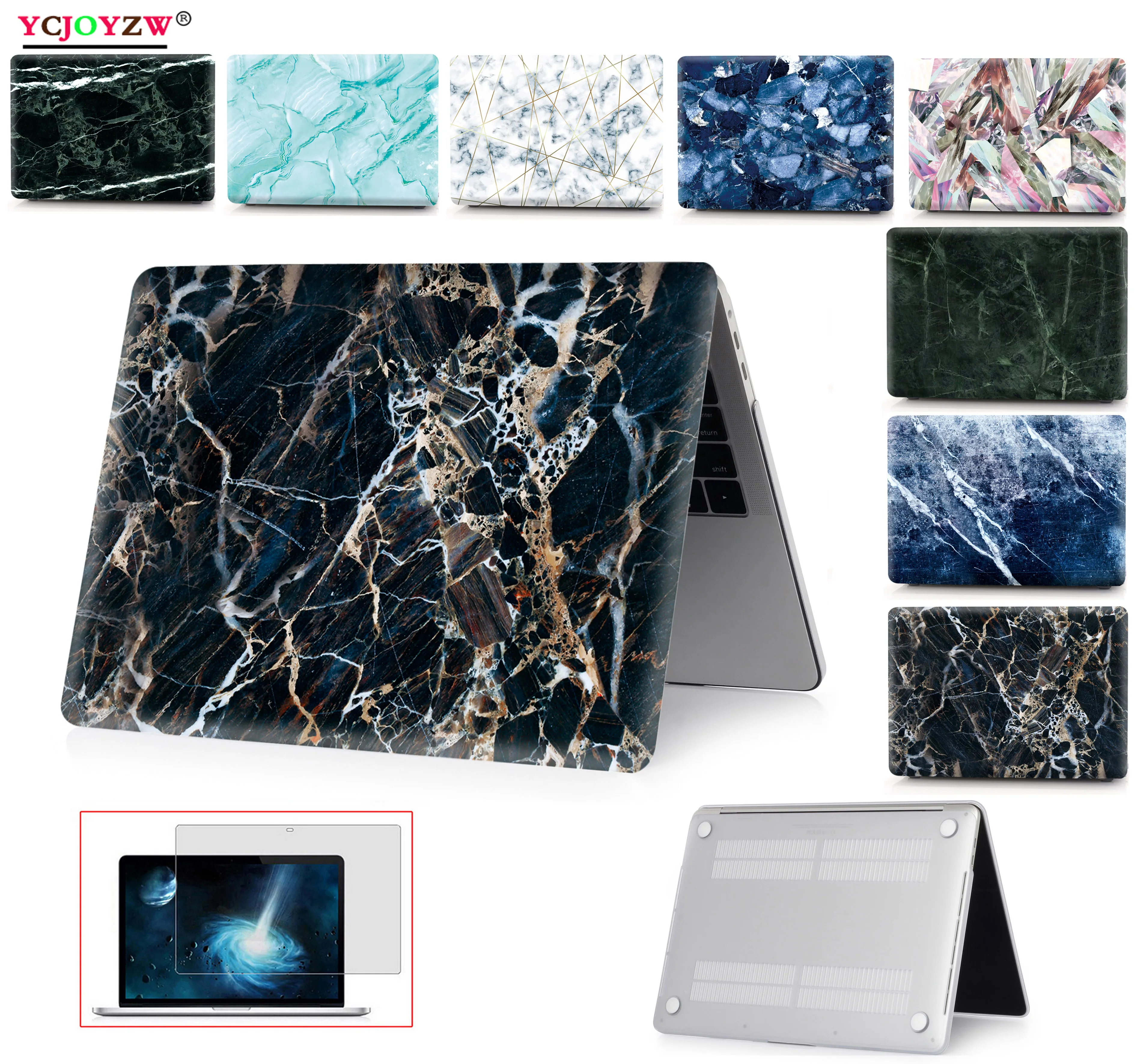 Чехол для ноутбука MacBook Air 11 13 дюймов A1466 A1932 Pro 12 13 15 retina A1502 A1706 A1708 A1989 A2159 мраморный чехол