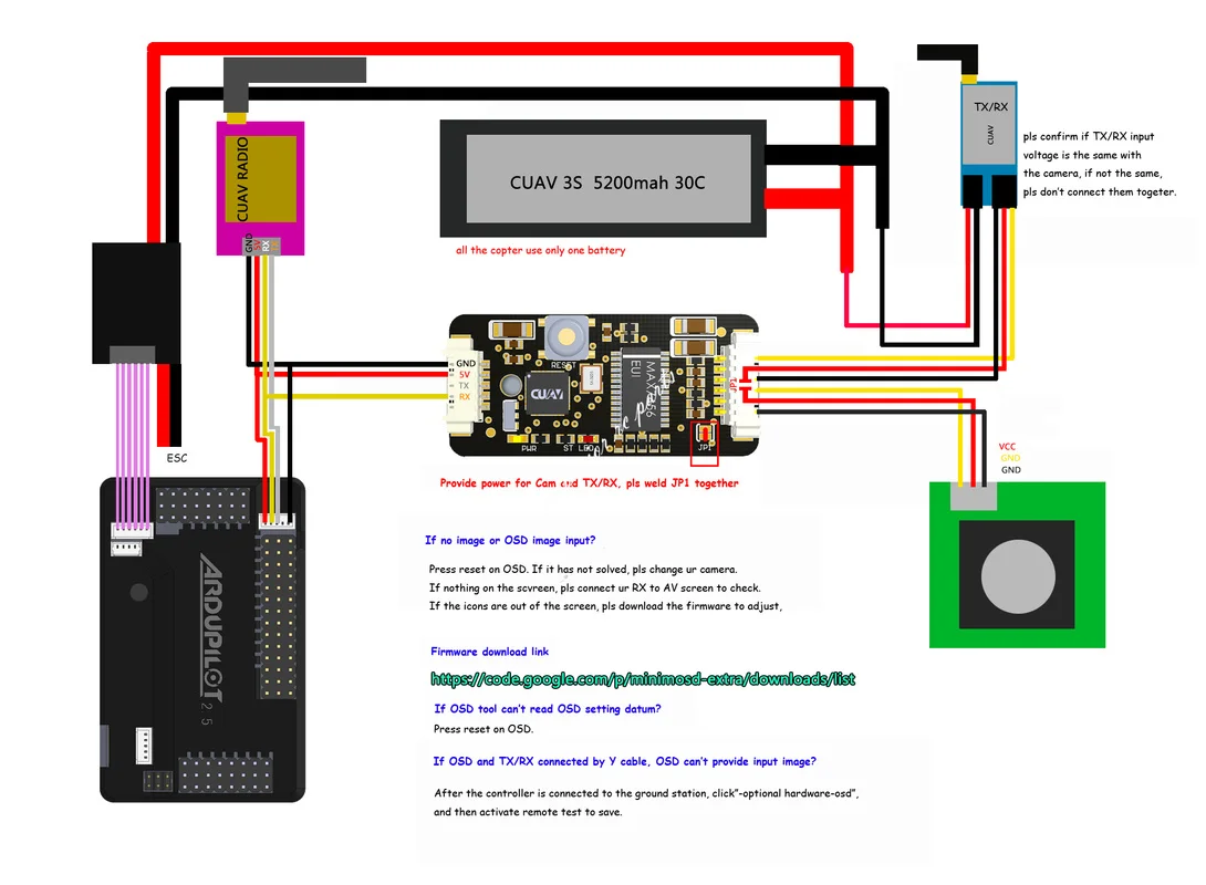 Max7456 MinimOSD Mavlink ArduPilot Mega модуль OSD на экране с корпусом CNC для контроллера полета Pixhawk