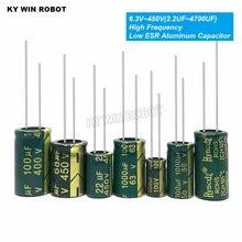 

2-50pcs 10V 16V 25V 35V 50V 100V 400V 20% High Frequency Capacitor 100UF 220UF 330UF 470UF 680UF 1000UF 1500UF 2200UF 3300UF