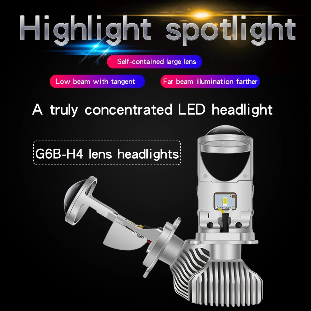 Canbus 90 Вт/пара ламп H4 светодиодные мини объективы для проектора автомобильные