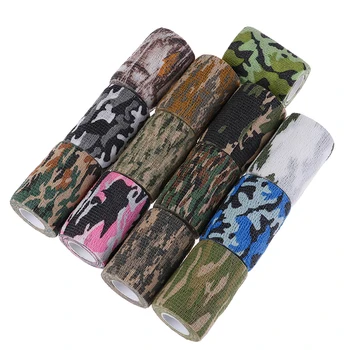 1Pcs Elastische Wrap Tape Hunt Vermomming Hansaplast Zelfklevend Sport Protector Knie Vinger Enkel Athletic Bandage Camouflage