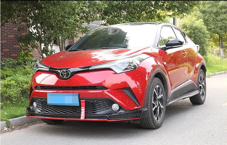 Для TOYOTA CHR Body kit спойлер- CH-R задний ABS задний спойлер передний бампер диффузор защитные бамперы