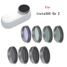 Glass MCUV CPL ND4 ND8 ND16 ND32 Night Lens Filter Guard Protector Cap for Insta360 GO 2 GO2 Action Camera