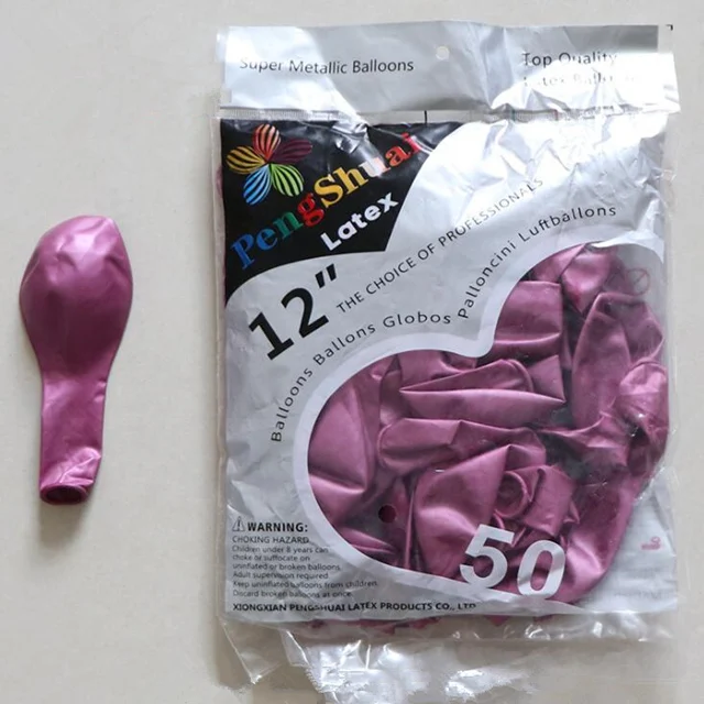 100 шт. металлические воздушные шары Волшебные длинные латексные шары украшения на день рождения для детей и взрослых твист воздушный шар цвета металлик надувной воздушный шар - Цвет: Metalic rose