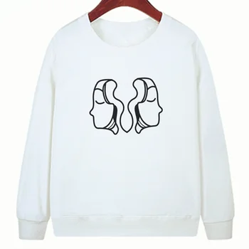 

Japanese fashion ladies sweatshirt winter men and women Harajuku simple print pullover warm sports jacket