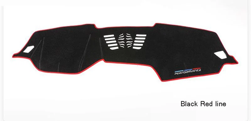 Автомобильный Стайлинг приборной панели коврик защитная накладка тенты Чехлы для подушек наклейки Накладка для BMW 3 серии G20 G28 интерьерные авто аксессуары - Название цвета: Black Red line