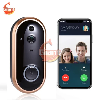 

1080P HD Door Bell Wireless WiFi Video Doorbell M6 Wireless Call Voice Intercom Remote Control Smart Home for iOS Android App