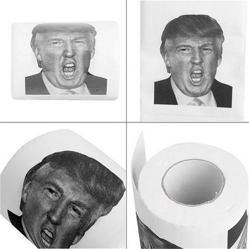 Hot Donald Trump$100 Dollar Bill Toilet Paper Roll Novelty Gift Dump Trump - Цвет: Trump