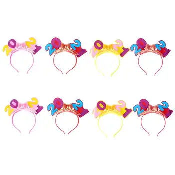 

8Pcs Luminous Exquisite Creative Headbands Delicate Number and Bow Hairbands Hair Accessories