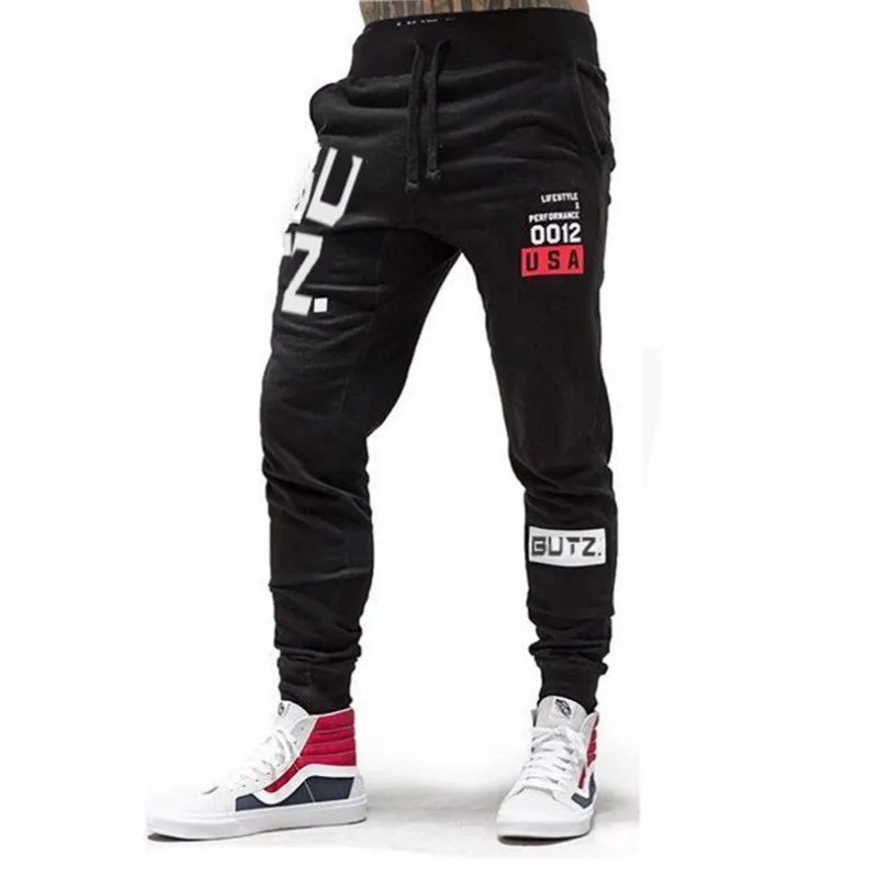 

Muscle Brother Sports Pants Sportsman Running Fitness Base Skinny Pants Slim Fit Breathable Casual Trousers Wei Pants