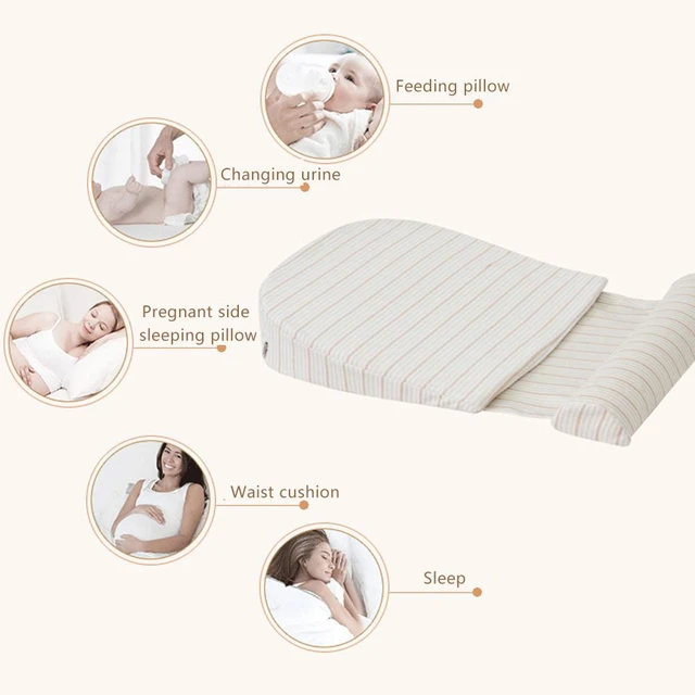 Coussin anti-reflux en coton pour nouveau-né, oreiller de sommeil