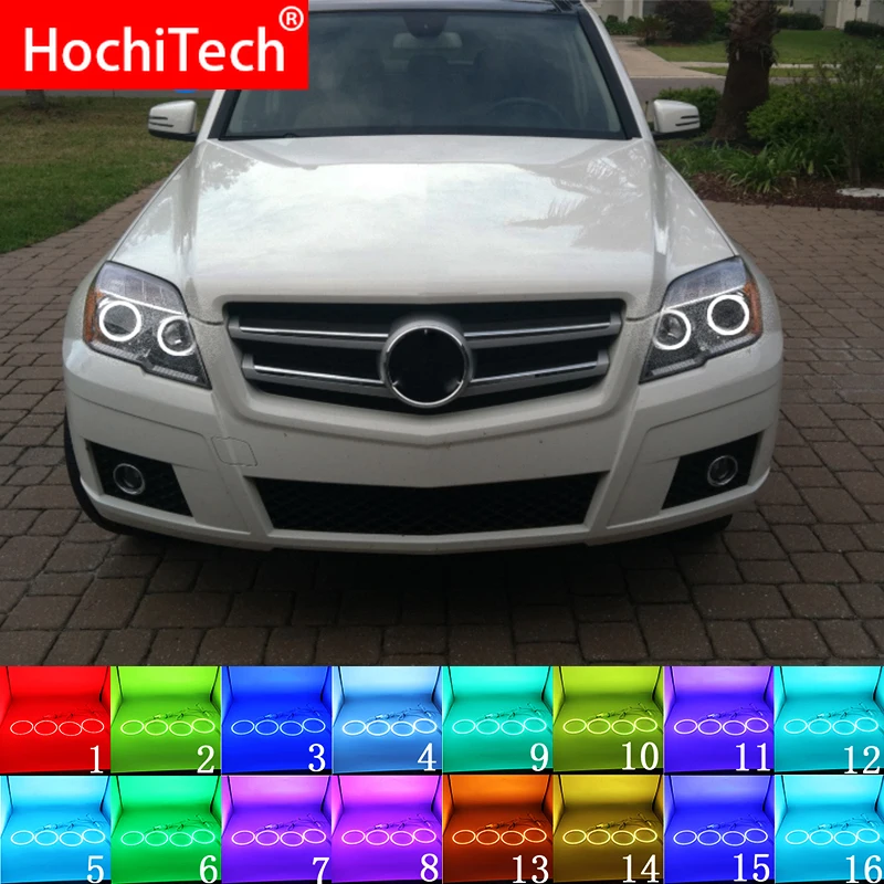 Telecomando Rgb Multicolore Led Angel Eyes Halo Ring Eye Rf Per Mercedes Benz Classe Glk X204 280 300 320 350 2010 - 2012 Accessori