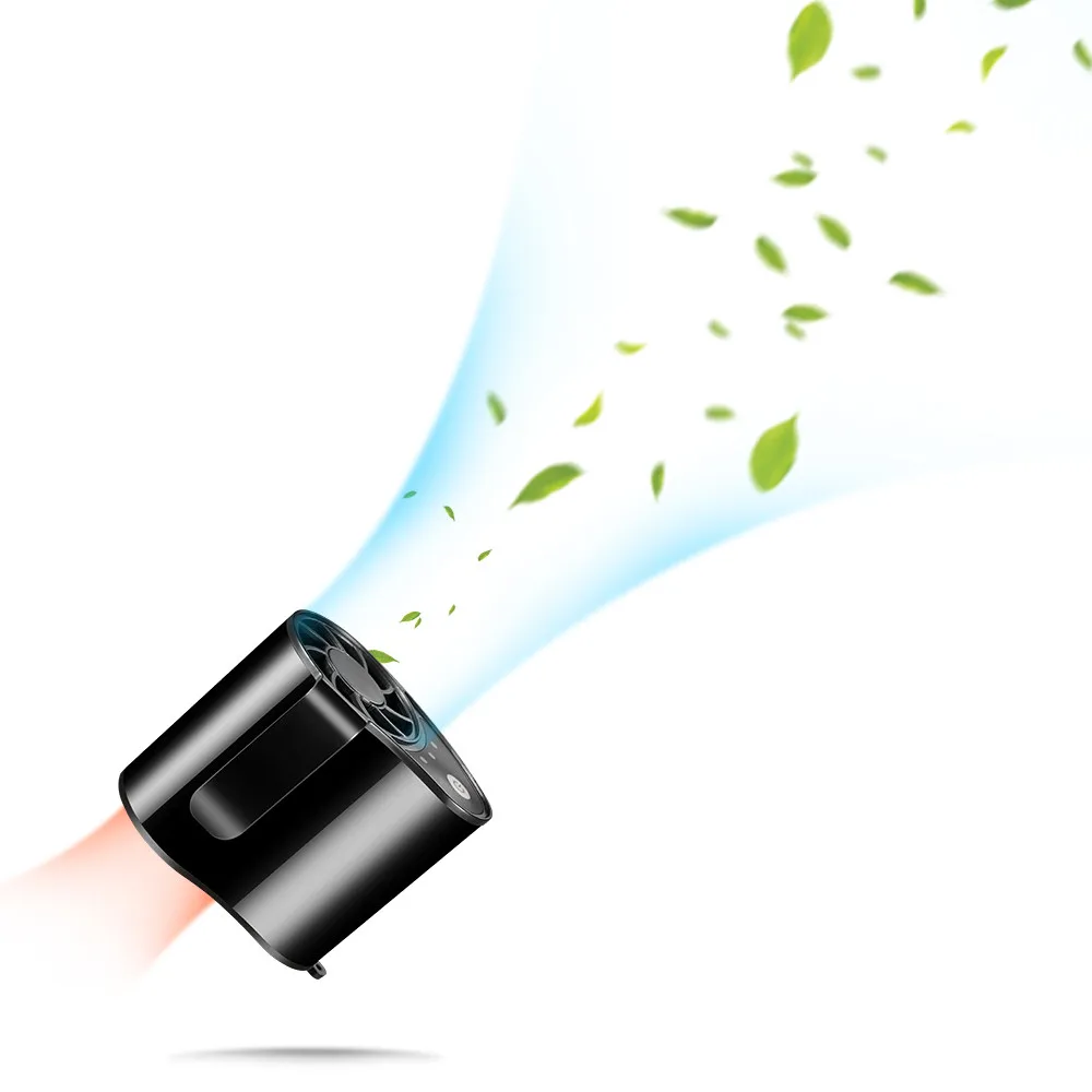 Портативный мини-вентилятор USB Перезаряжаемый подвесной поясной персональный удобный поэталонный вентилятор 3 скорости Мобильный кондиционер для наружного использования