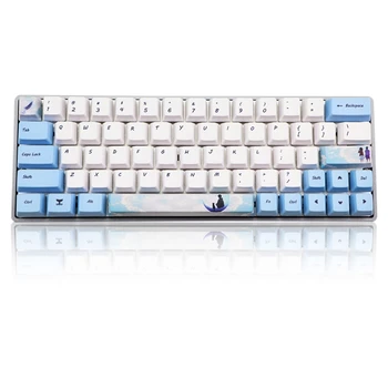 

73 Key Dye Sublimation Keyboard Keycap PBT OEM Profile Keycap For GH60 GK61 GK64