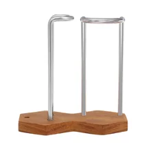 Мужская Бритва держатель металлическая для бритья щетка подставка безопасная щетка для бритья стойка держатель Деревянный нижний инструмент для бритья