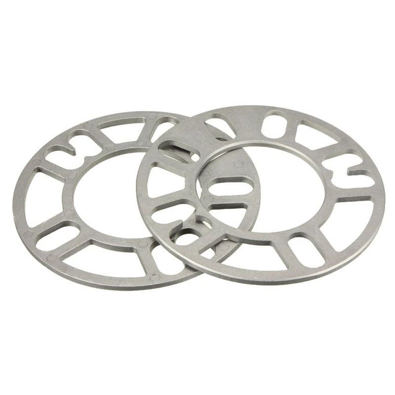 2x Universal 5MM Alloy aluminum Wheel Spacers Adaptor Shims Plate 4/5 Stud Silver | Автомобили и мотоциклы
