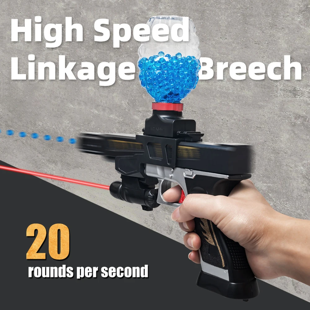 Electric Burst Water Bullet Toy Gun Plastic Airsoft Water Gel Ball Pistol Boys Outdoor Game Shooting Toys Best Gifts for Kids (2)