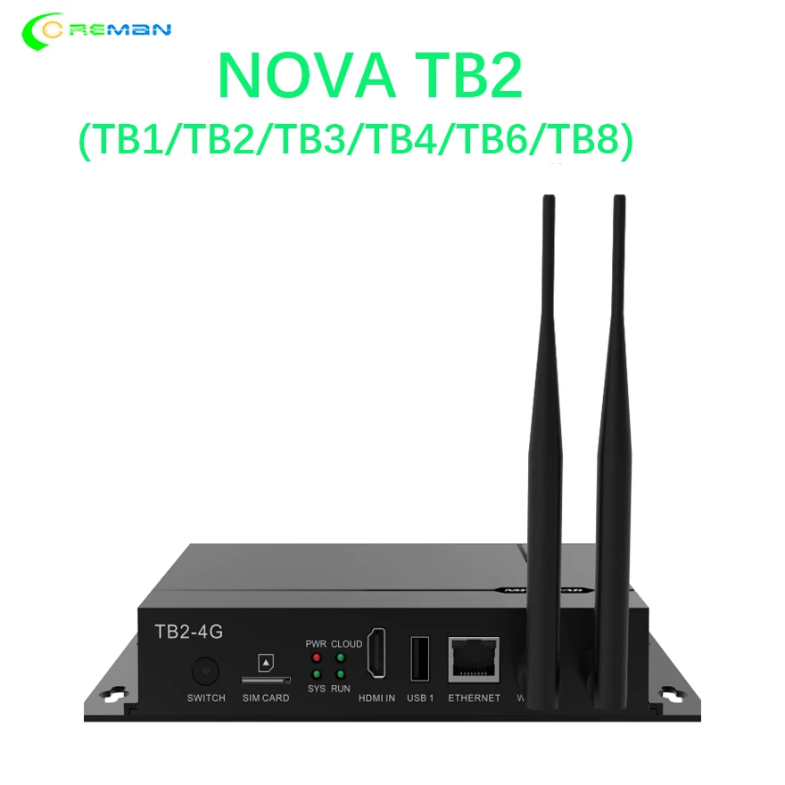 Nova star TB1 асинхронный медиаплеер nova usb wifi lan Обновленная программа автономный медиаплеер полноцветный светодиодный видеоплеер TB2 TB3