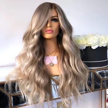 

Highlight Malaysian 13x6 Glueless Lace Front Human Hair Wigs Platinum Blonde Ombre Body Wave Transparent Lace 99j Deep Wave