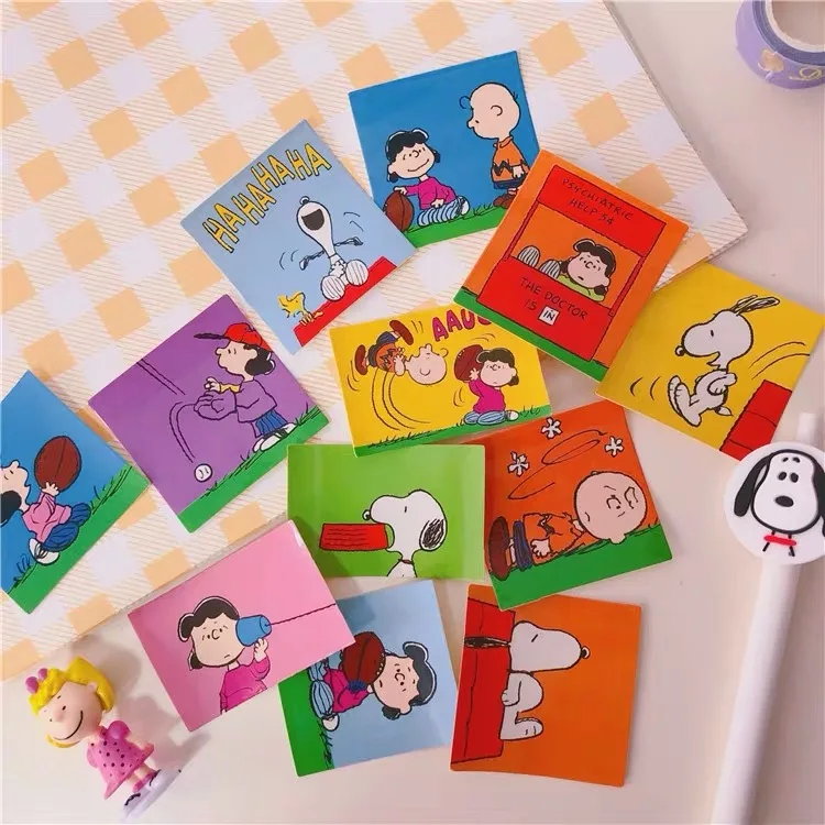 12 шт. Peanuts Rogue Dog Kawaii мультфильм стикер для канцелярских товаров Милая анимация Руководство украшение фото-наклейка для стены телефона стикер s