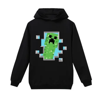 

New Autumn Minecrafted Baby Girls Sweatshirts Winter Spring Children Hoodies Cotton Long Sleeve Sweater Kids T-shirt Clothes