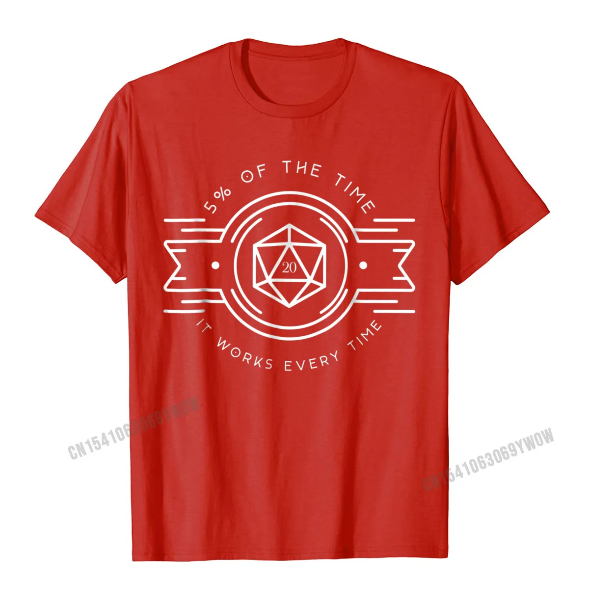 Normal Top T-shirts for Men Casual VALENTINE DAY Tops T Shirt Short Sleeve Special Birthday Top T-shirts O-Neck Pure Cotton Minimalist Polyhedral D20 Dice Set Retro Nerdy T-Shirt__1023 red