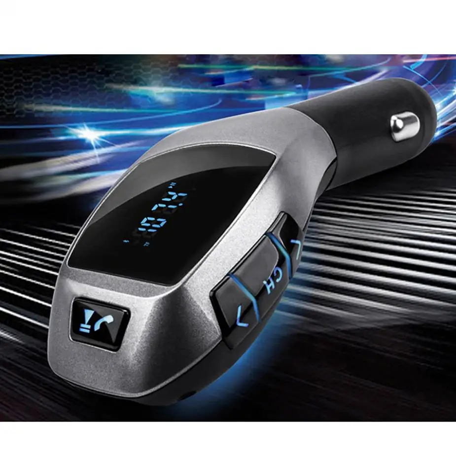 Autos беспроводной Bluetooth X5 музыкальный плеер FM ЖК-экран Радио адаптер/USB зарядное устройство
