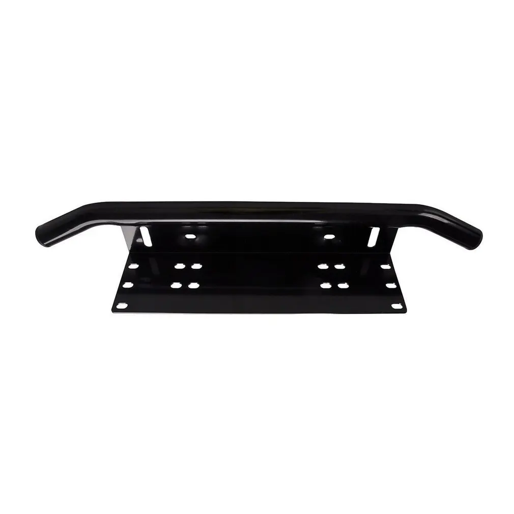 Car License Number Plate Frame Holder Light Bar Mount Front Bumper Black for Offroad Truck Vehicle Bracket Car-styling | Автомобили и