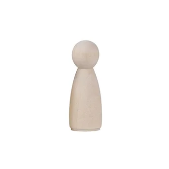 

20pcs Unfinished Wooden Doll Hand DIY Plain Blank Wooden Peg Dolls Paint Male Wooden Doll Peg Natural Female for Kids Toy