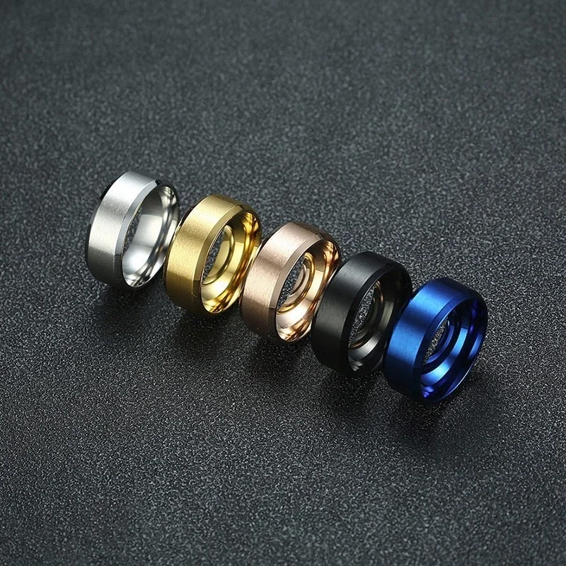 Men 8mm Stainless Steel Ring Wedding Jewelry Horus Anka Bible Medical crystal rings engagement rings zircon rings bohemian rings cross rings stone rings fashion rings gold rings fidget rings couple rings mesh band ring opal rings punk rings stackable rings fashion ring wedding rings stainless steel rings finger rings titanium steel rings metal rings pearl finger ring
