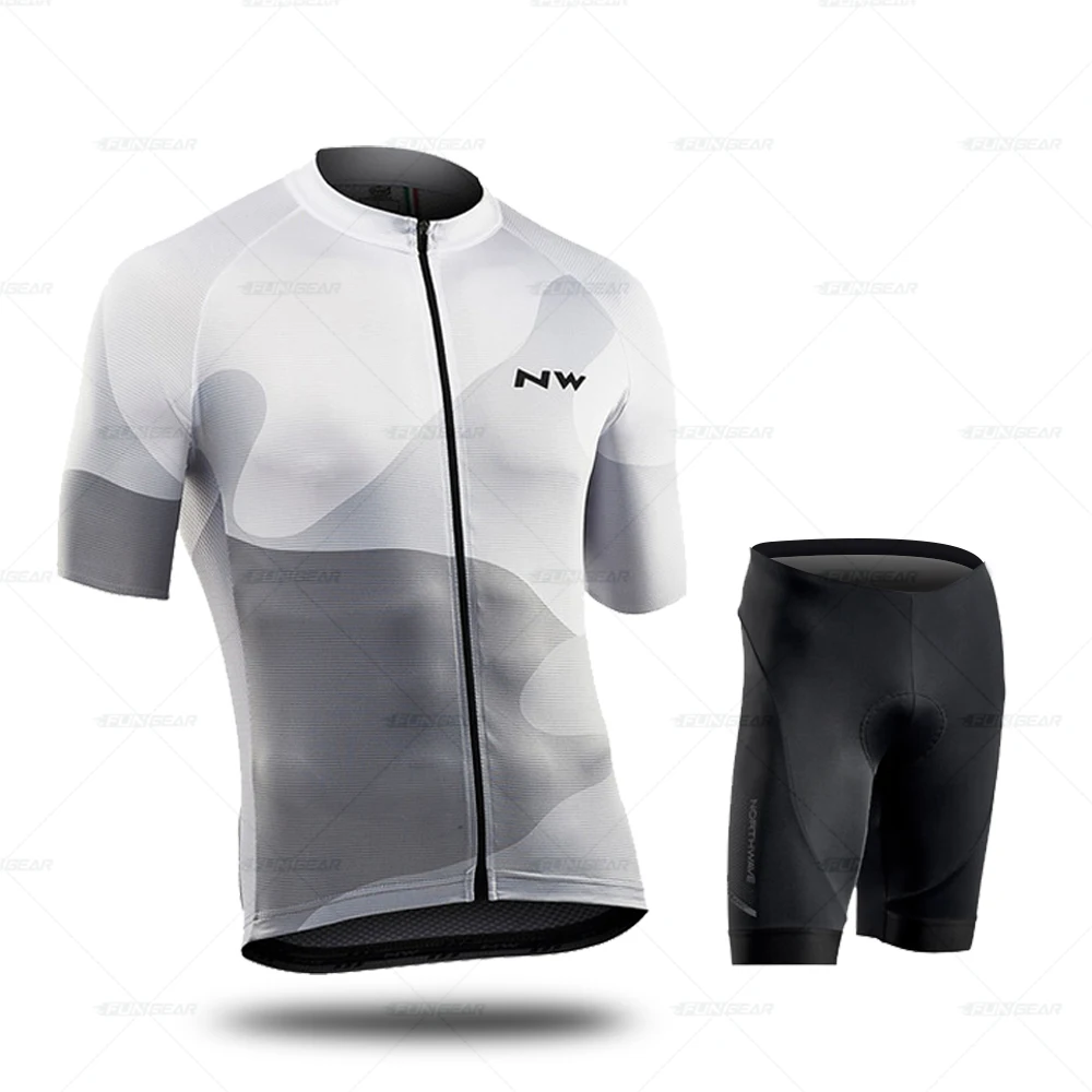 Normal Cycling Set Northwave одежда для велоспорта трикотажный комплект для велоспорта Pro Топы с коротким рукавом комплекты Мужская дышащая велосипедная одежда комбинезон шорты - Цвет: Normal Cycling Set